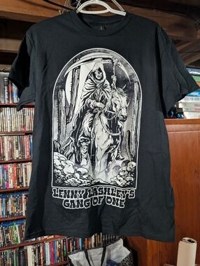 Lenny Lashley Gang Of One Skull Skeleton On Horse Design Band Merch Size M Print